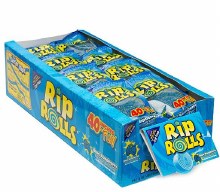 Rip Rolls Blue Raspberry Candy