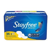 Stayfree Ultra Thin Reg With Wings 36 ct