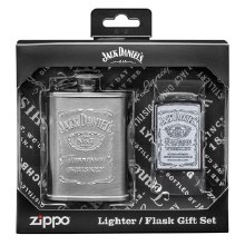 Zippo Lighter 207 Jack Daniels Ltr & Flask Set