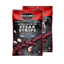 Jack Links Thick Steak Strips Cracked Pepper Garlic