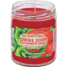 Smoke Odor Kiwi Twisted Strawberry Candle Jar