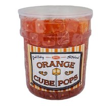 Cube Pops Orange Jar 100 ct