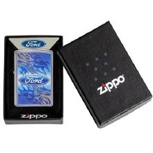 Zippo Lighter #187 207 Ford Script In Oval Logo