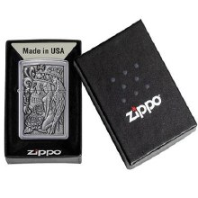 Zippo Lighter #194 207 Skull And Angel Emblem