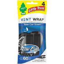 Little Trees Vent Wrap New Car Scent (4 pack)