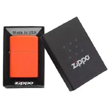 Zippo Lighter #28 Orange Matte