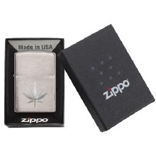 Zippo Lighter #266 Stamped Leaf Design