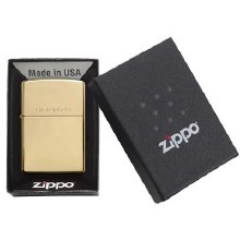 Zippo Lighter Br Fin Solid Brass