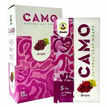 Camo Natural Leaf Wraps Grape