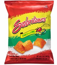 Sabritones Wheat Puffs Lime