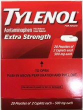 Tylenol Extra Strength Caplet 20-2's