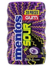 Mentos Gum Bottle Sour Grape 28pc