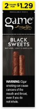 Game Cigarillos 2/$1.29 Black Sweet