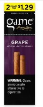 Game Cigarillos 2/$1.29 Grape