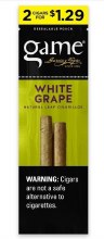 Game Cigarillos 2/$1.29 White Grape