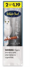 White Owl Cigarillos 2/$1.19 Platinum