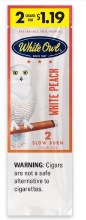 White Owl Cigarillos 2/$1.19 White Peach