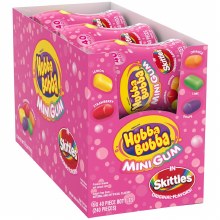 Hubba Bubba 40pc Sugarfree Rainbow Bottle 6pk