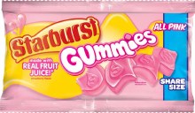 Starburst Gummies All Pink Share Size