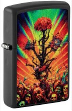 Zippo Lighter # 218 Abstract Zombie Design