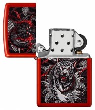 Zippo Lighter Dragon Tiger Design