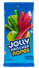 Jolly Rancher Ropes Green Apple & Watermelon Peg Bag