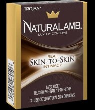 Trojan Naturalamb Condom Lubricated 3s Trojan Naturalamb Condom Lubricated 3s