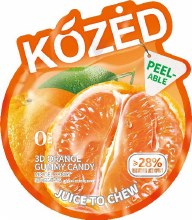 Kozed Peelable - Orange Gummy Candy Kozed Peelable - Orange Gummy Candy