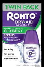 Rohto - Cooling Eye Drops - Dry Aid Lubricant - Twin Pack Rohto - Cooling Eye Drops - Dry Aid Lubricant - Twin Pack