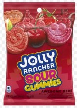 Jolly Rancher Gummies Sour Awesome Reds Peg Bag