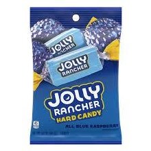 Jolly Rancher Hard Candy Blue Raspberry Flavor Peg Bag