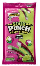 Sour Punch Cherry-Lime Filled Straws Sour Punch Cherry-Lime Filled Straws