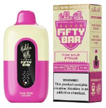 Fifty bar X Hidden Hills Disposables - Pink Sour Strawberry Fifty bar X Hidden Hills Disposables - Pink Sour Strawberry