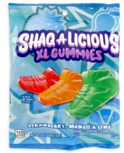 SHAQ-A-LICIOUS XL Gummies Sneakers (Strawberry, Mango & Lime Flavors) Peg Bag SHAQ-A-LICIOUS XL Gummies Sneakers (Strawberry, Mango & Lime Flavors) Peg Bag