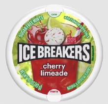 Ice Breakers Cherry Limeade Flavored Mints