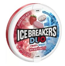 Ice Breakers Duo Strawberry Mints Tin