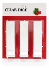 Dice Clear 3 Plastic Hold