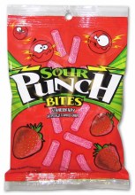 Sour Punch Bites Strawberry Peg