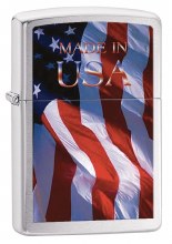 Zippo Lighter 200 Made In Usa Flag#108