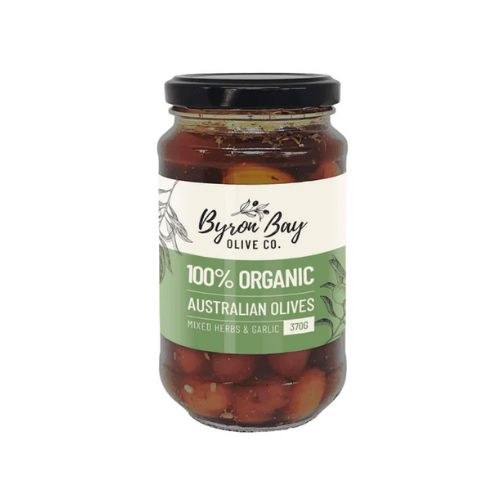 Olives Organic Mixed 370G Jar Marinated