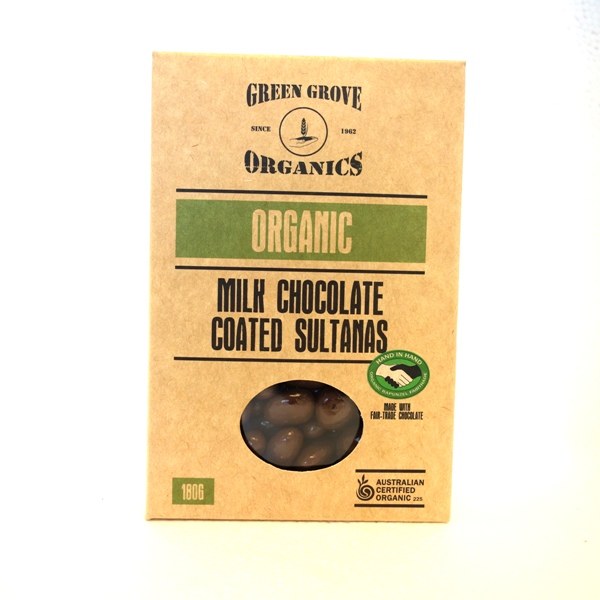 Milk Chocolate Sultanas 180G
