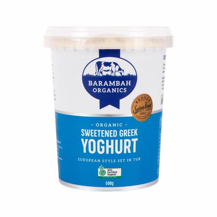 yoghurt greek sweetened 500g