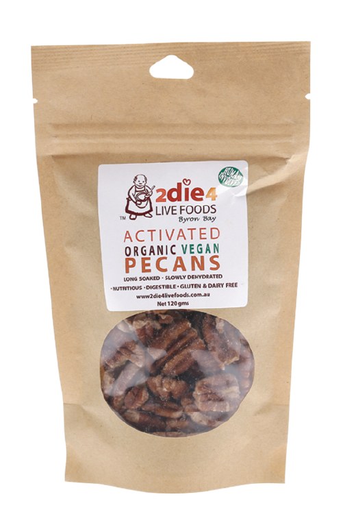 Activated Organic Pecans Vegan 120G
