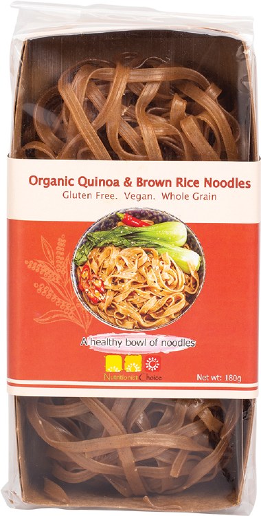 Rice Noodles Organic Quinoa & Brown 180G