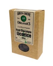 dark chocolate licorice 180g