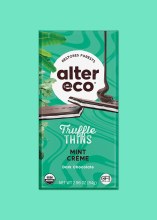 Mint Creme Dark Chocolate Organic Truffle Thins