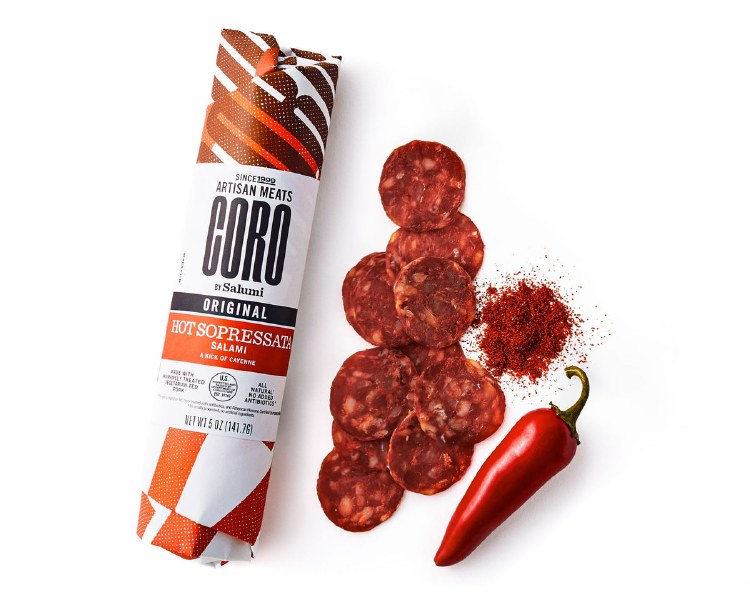 Coro Hot Sopressata Salami Roberts Seafood Market
