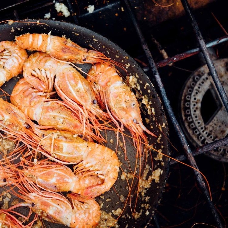 Kauai Saltwater Prawns By the Pound Roberts Seafood Market