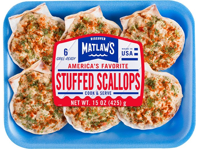 Matlaws Stuffed Scallops Roberts Seafood Market