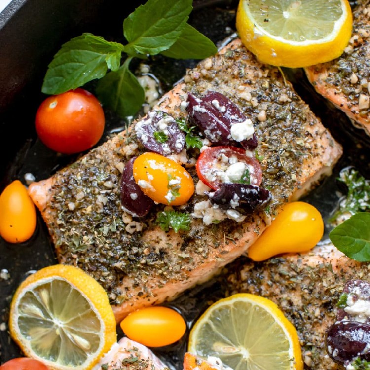 Mediterranean Crusted Salmon - By the Pound